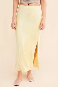Madewell Solana Satin Bias Maxi Skirt