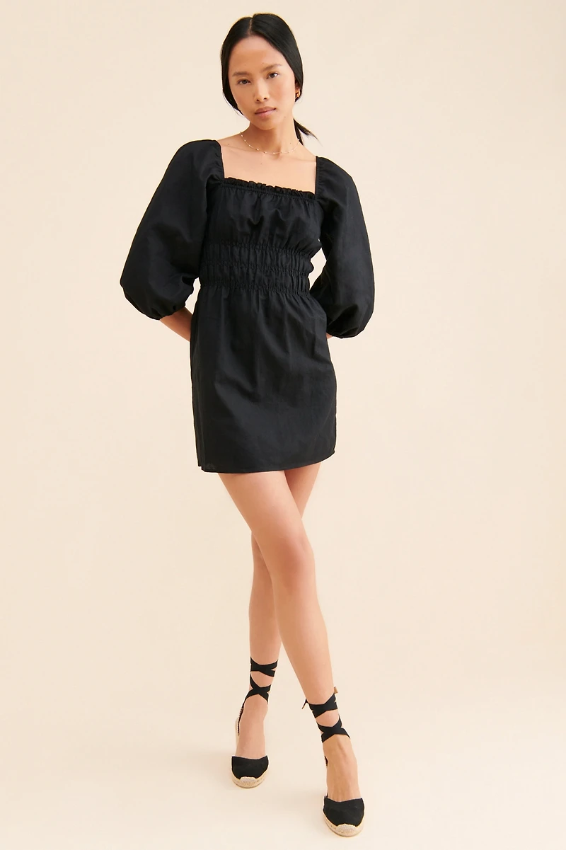 Charlie Holiday Boheme Ballon Sleeve Dress
