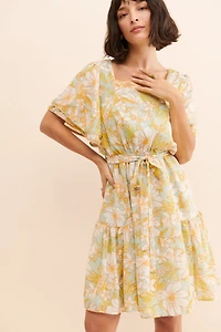 Rachel Parcell Chiffon Floral Dress
