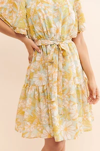 Rachel Parcell Chiffon Floral Dress