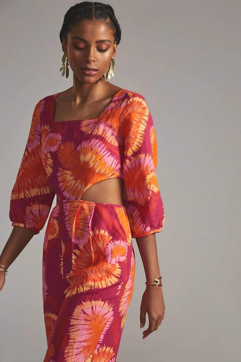FARM Rio Tie-Back Printed Jumpsuit