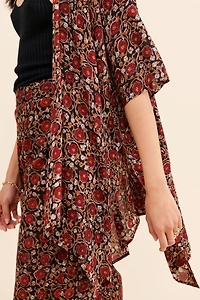 Maelu Designs Deep Floral Short Duster