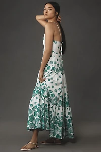 Maeve Halter Tiered Maxi Dress