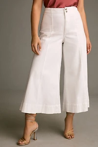 Pilcro Corset High-Rise Crop Culotte Jeans
