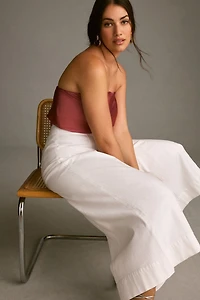 Pilcro Corset High-Rise Crop Culotte Jeans