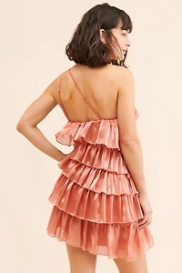 4SI3NNA Mini Tiered Ruffle Dress