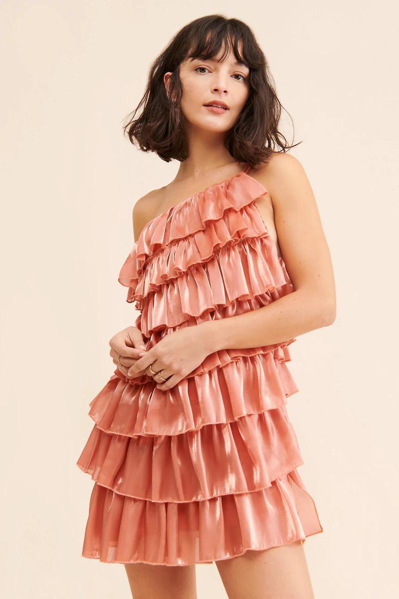 4SI3NNA Mini Tiered Ruffle Dress