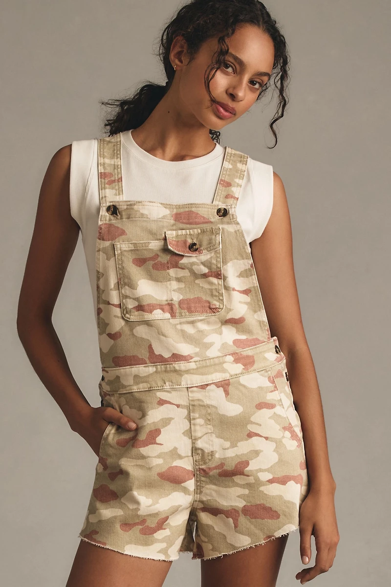 Pilcro Camo Printed Shortalls