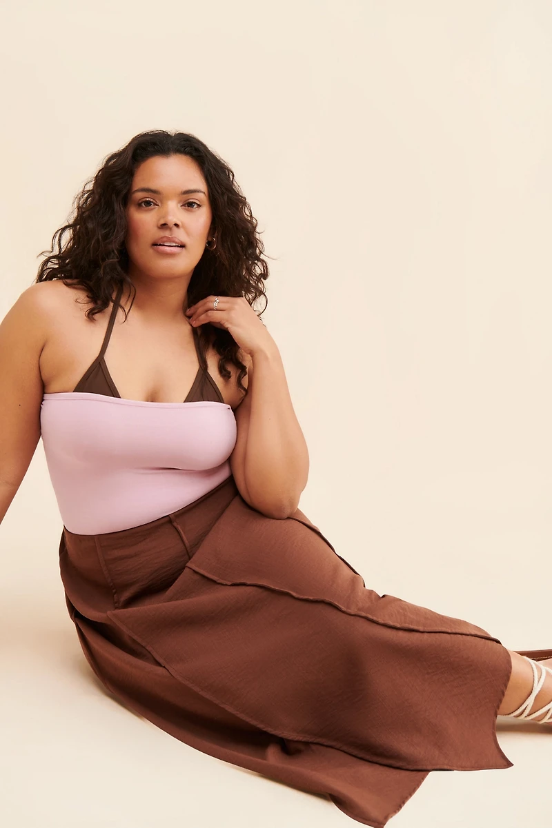 Eloquii Seam Detail Skirt
