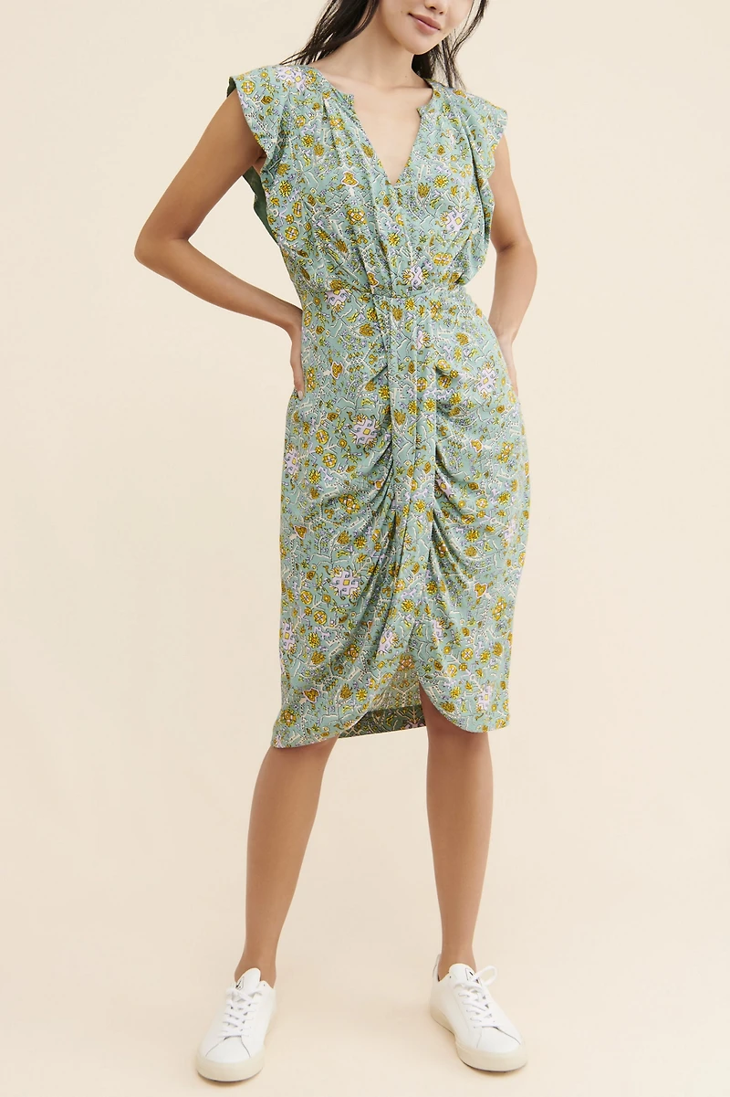 Maeve Blossom Ruffled Dress