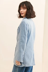 AFRM The Agnes Oversized Denim Blazer