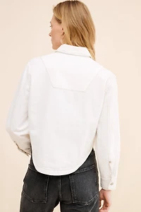 Madewell Cropped Hi-Low Long Sleeve Shirt
