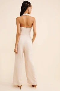 ASTR the Label Tatum Twofer Halter Neck Jumpsuit