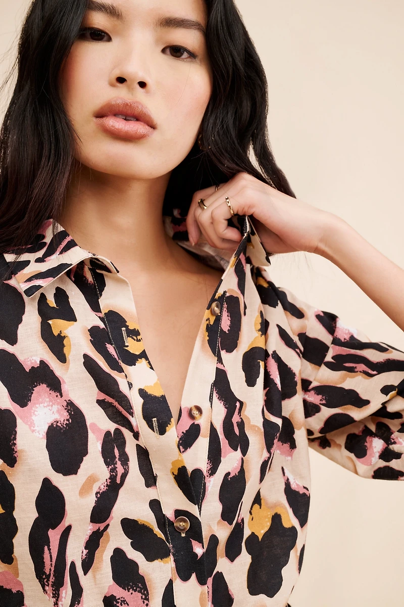 Never Fully Dressed Gabbie Button-Front Shirt
