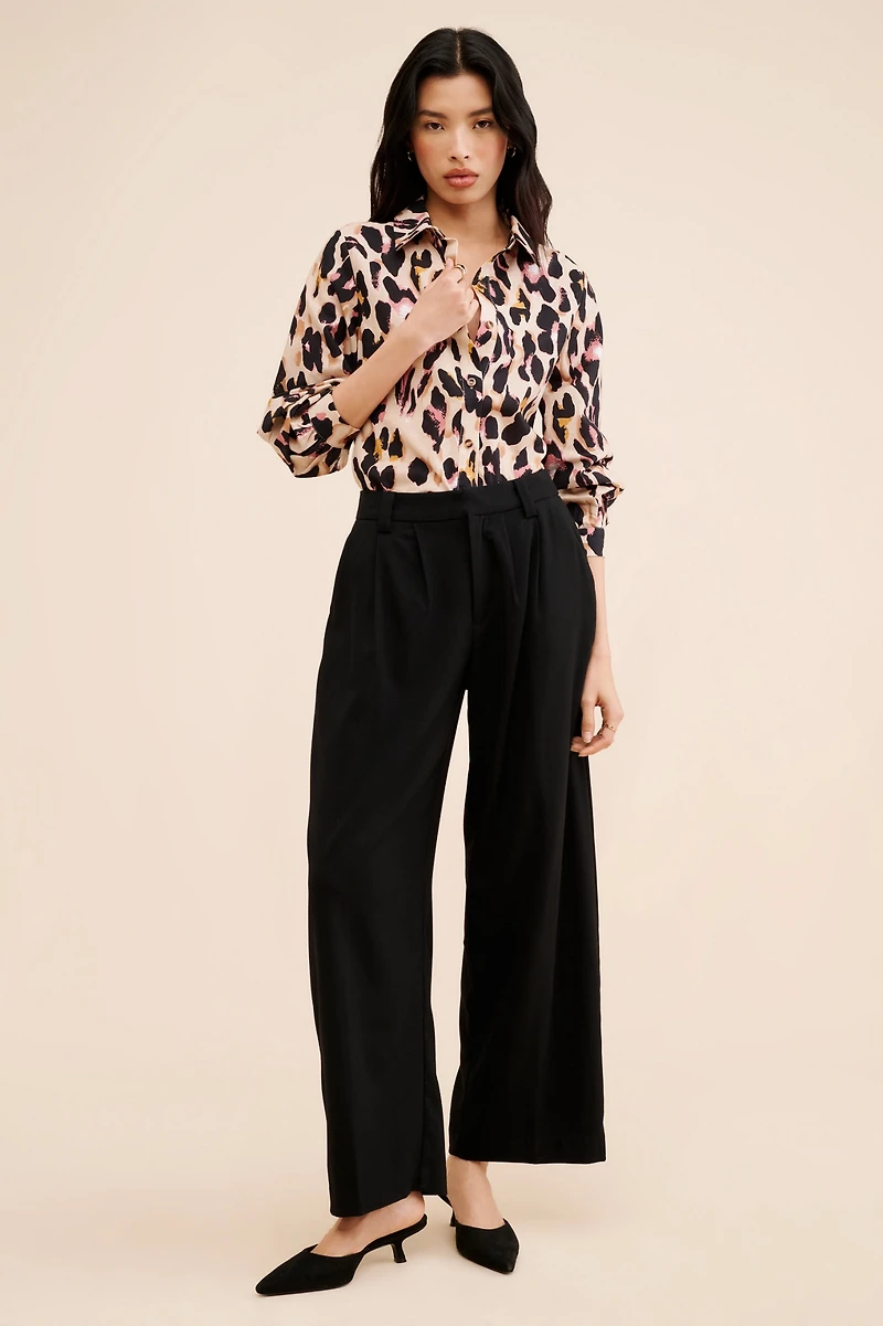 Never Fully Dressed Gabbie Button-Front Shirt