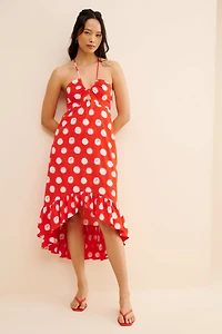 Plenty by Tracy Reese Halter High-Low Ruffle Dress