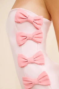 BHLDN Lia Strapless Bow Midi Dress