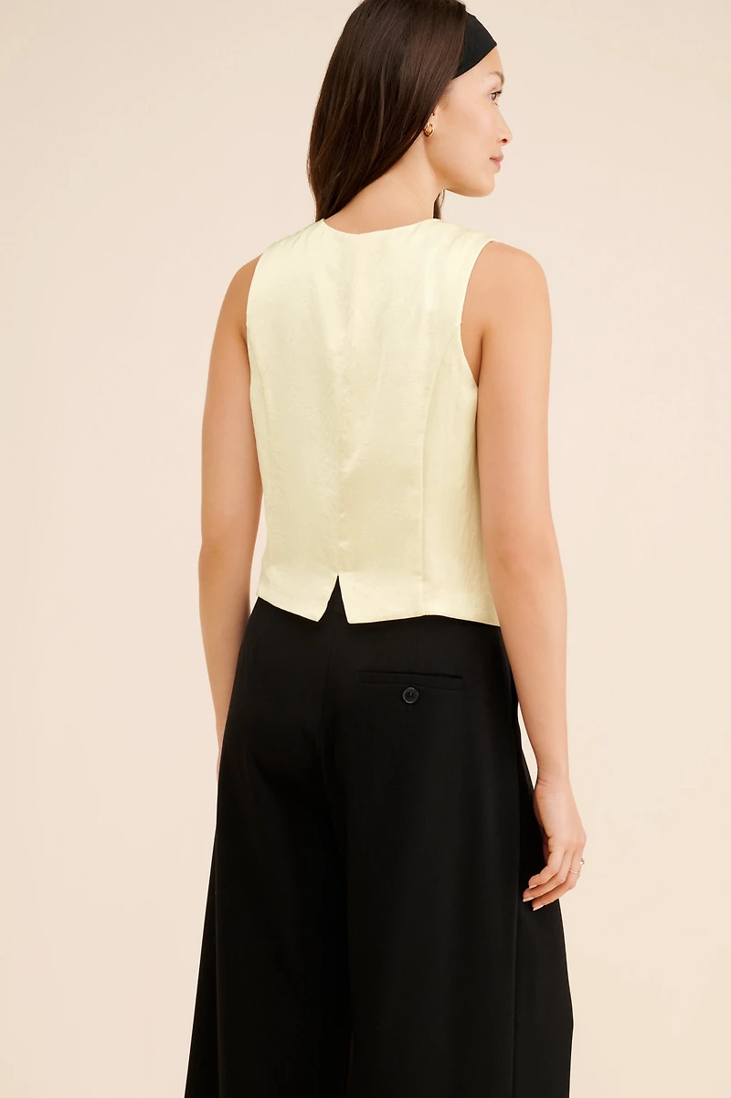 Madewell Sleeveless Satin Vest