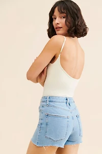 Good American Bombshell Cut-Off Shorts