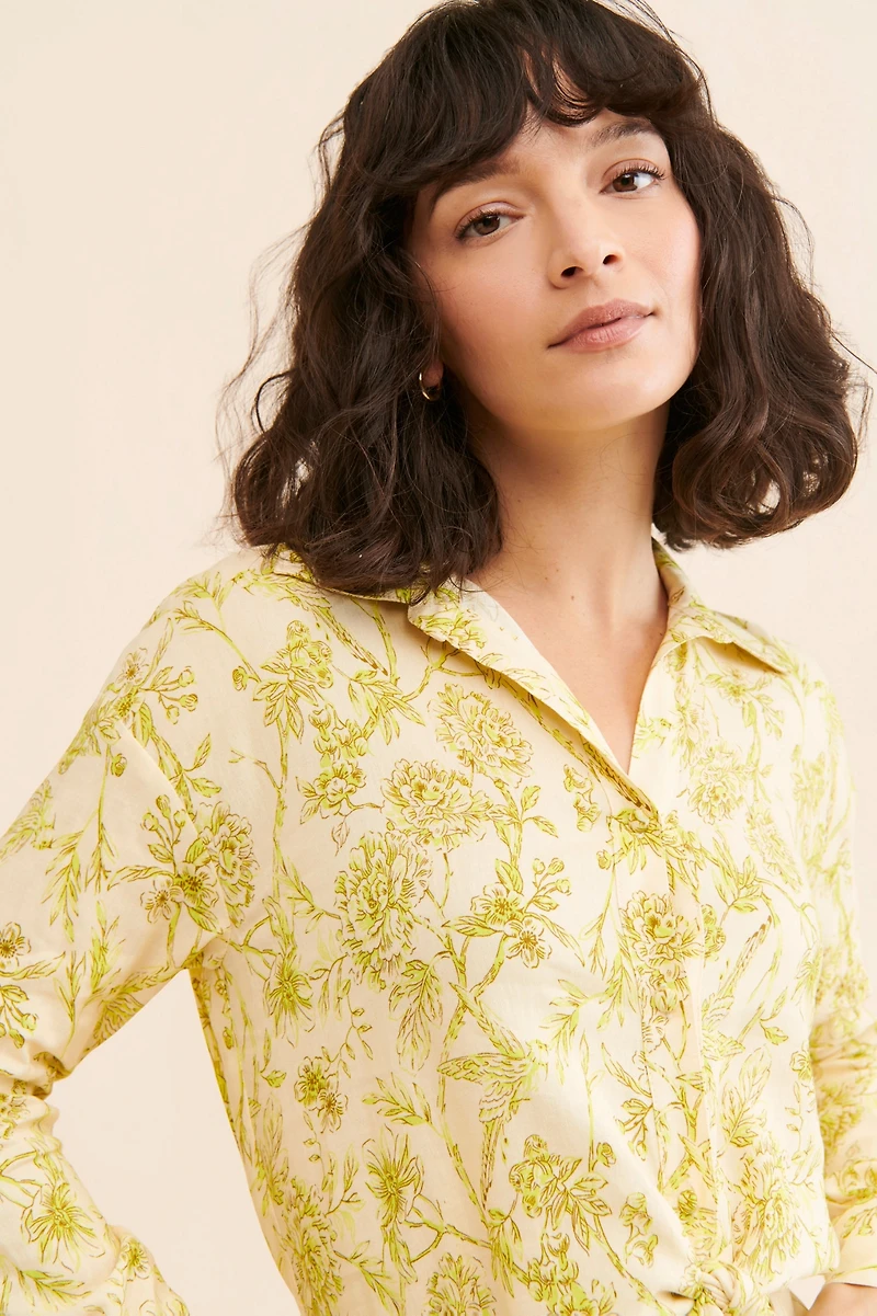 Hutch Robbie Linen Tie Top