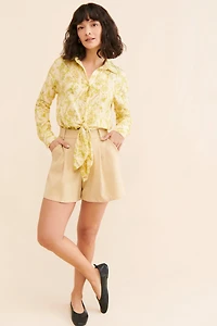 Hutch Robbie Linen Tie Top