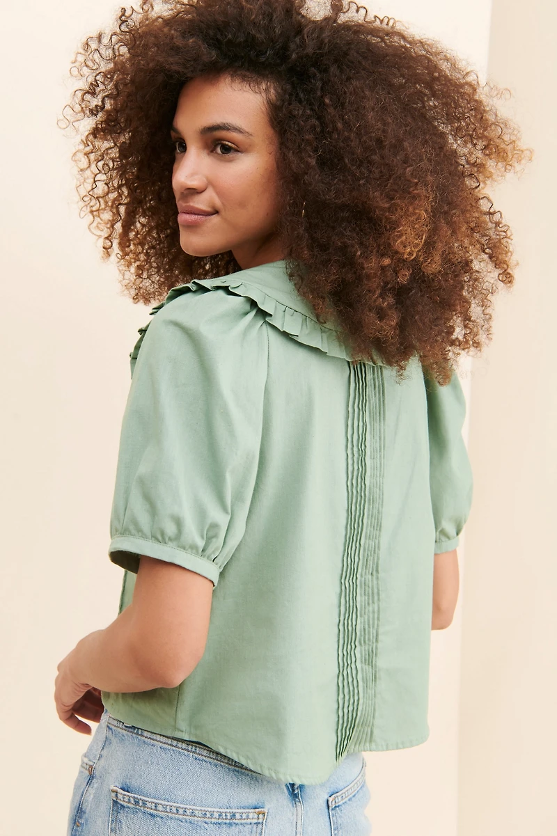 Afternoon Bonnet Pleated Top