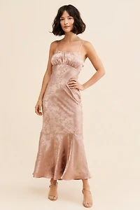Du Paradis Jacquard Maxi Dress