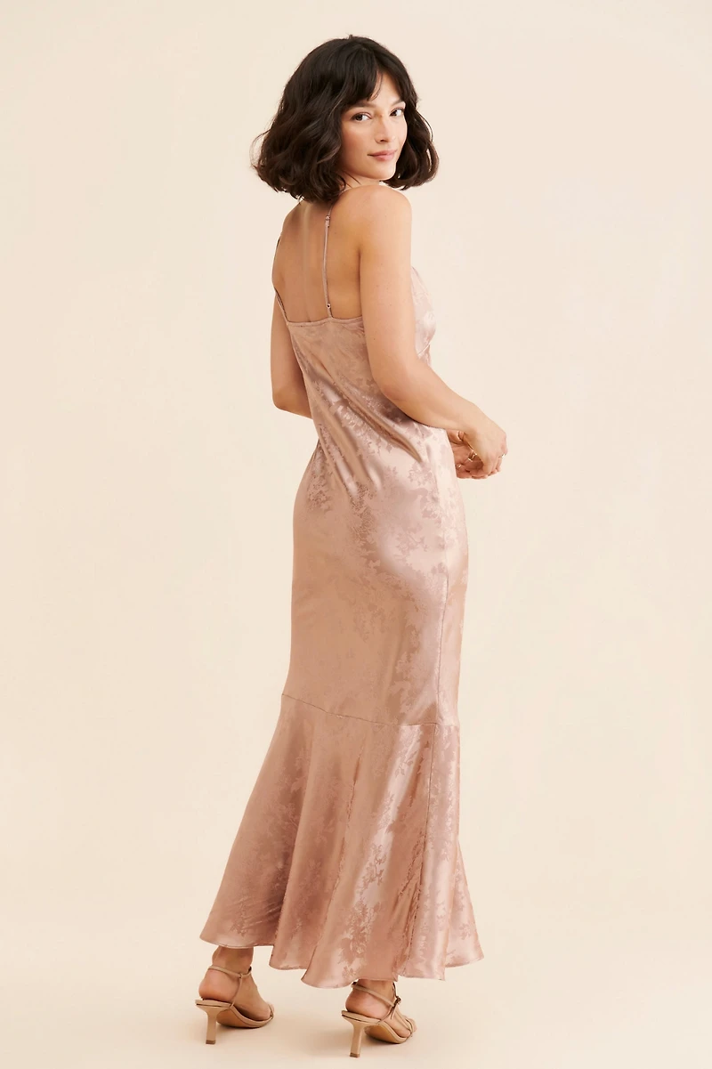 Du Paradis Jacquard Maxi Dress