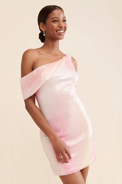 Halston Lydia Sequin Dress