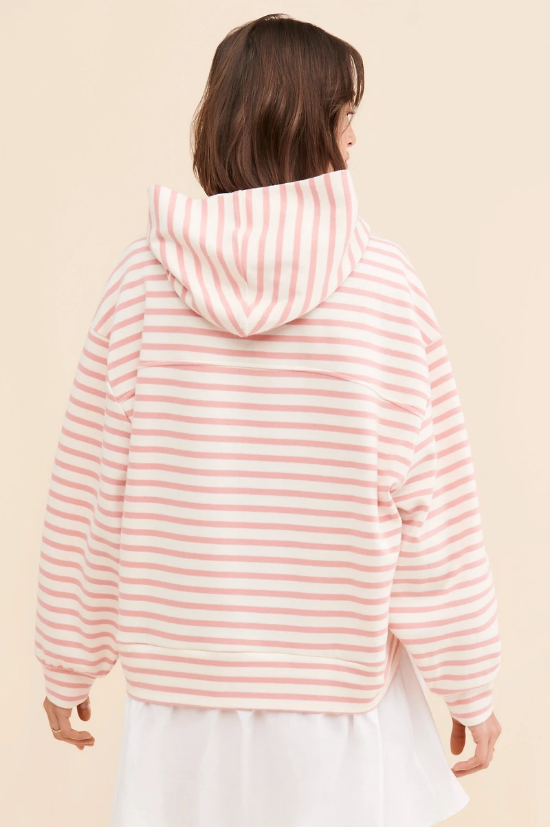 Pilcro Hooded Sweatshirt Twofer Mini Dress