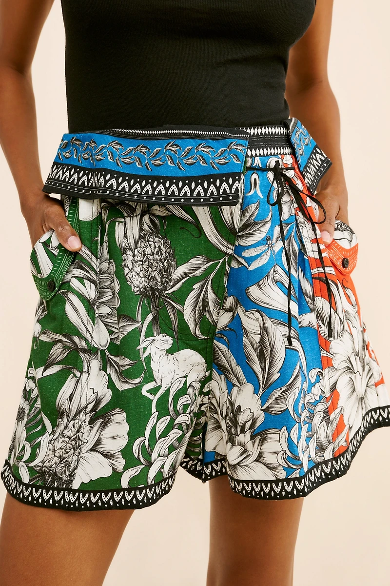 Agua Bendita Sophie Linen Blend Shorts