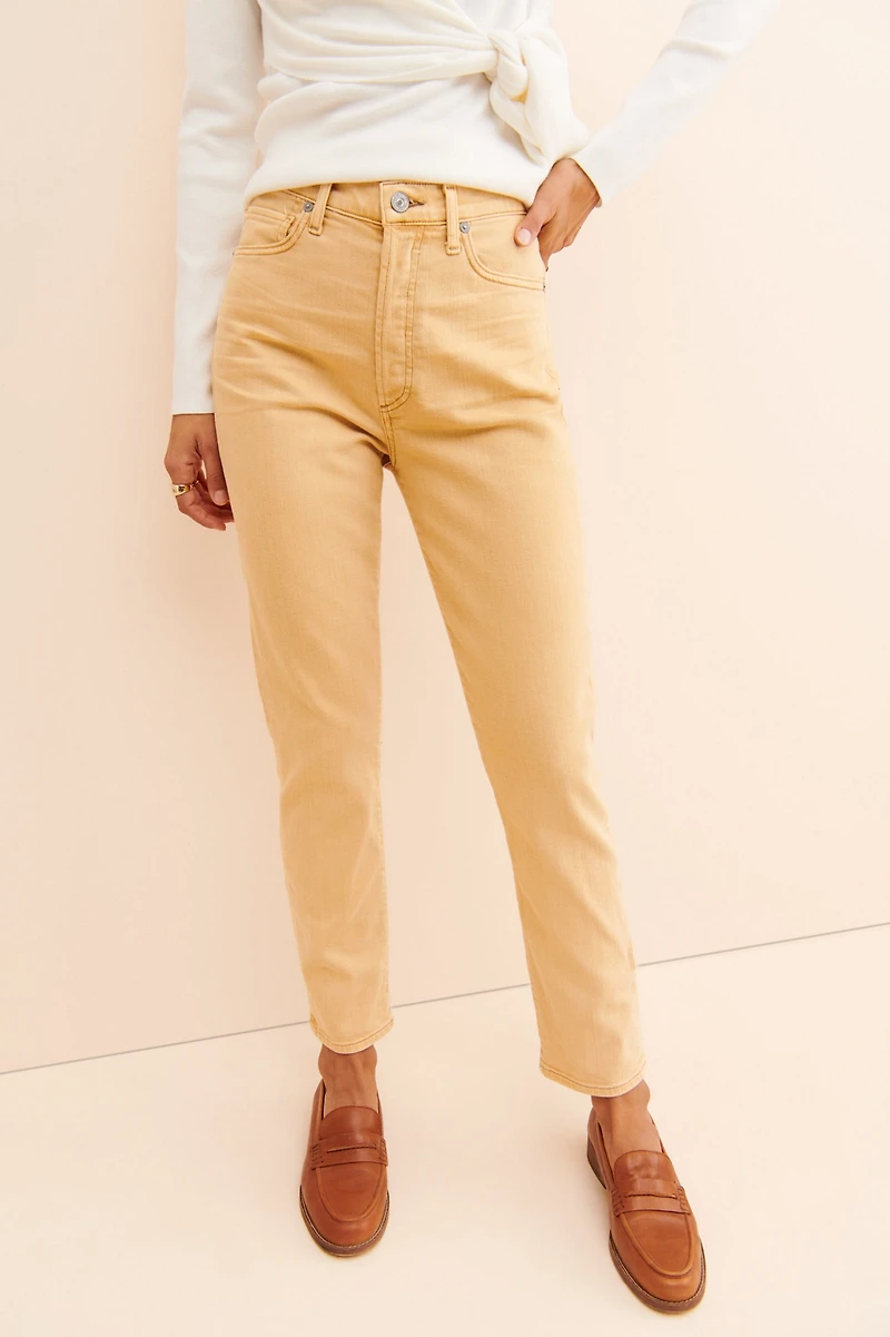 Citizens of Humanity Olivia High-Rise Slim Ankle Jeans