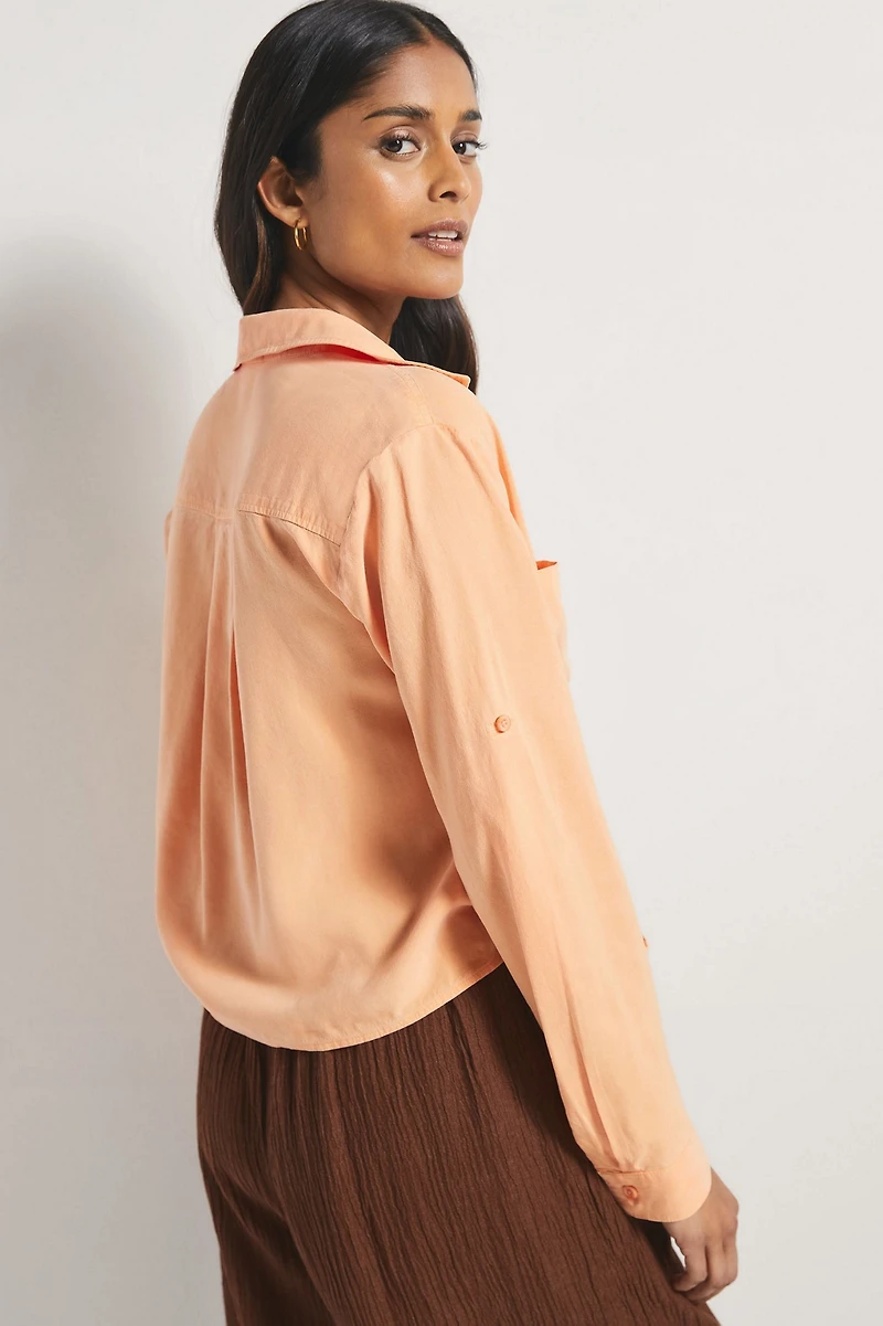 Cloth & Stone Tie-Front Surf Shirt