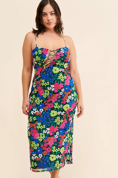 AFRM Jessi Mesh Midi Dress