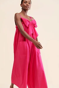 Psophia Bow-Front Wide Leg Jumpsuit