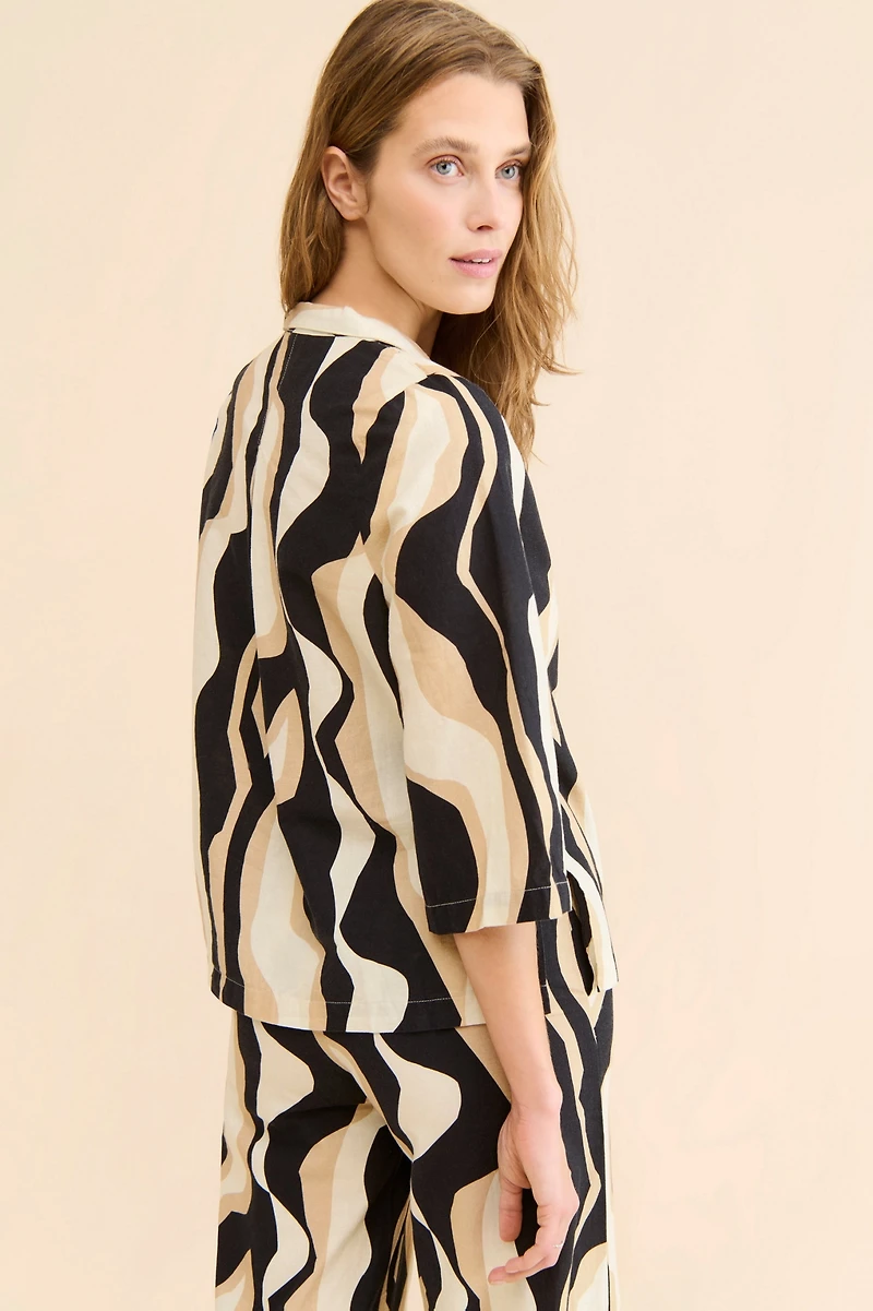 Little Lies Zita Linen Blouse