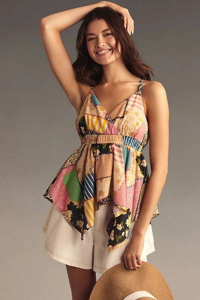 Pilcro Halter Patchwork Tank