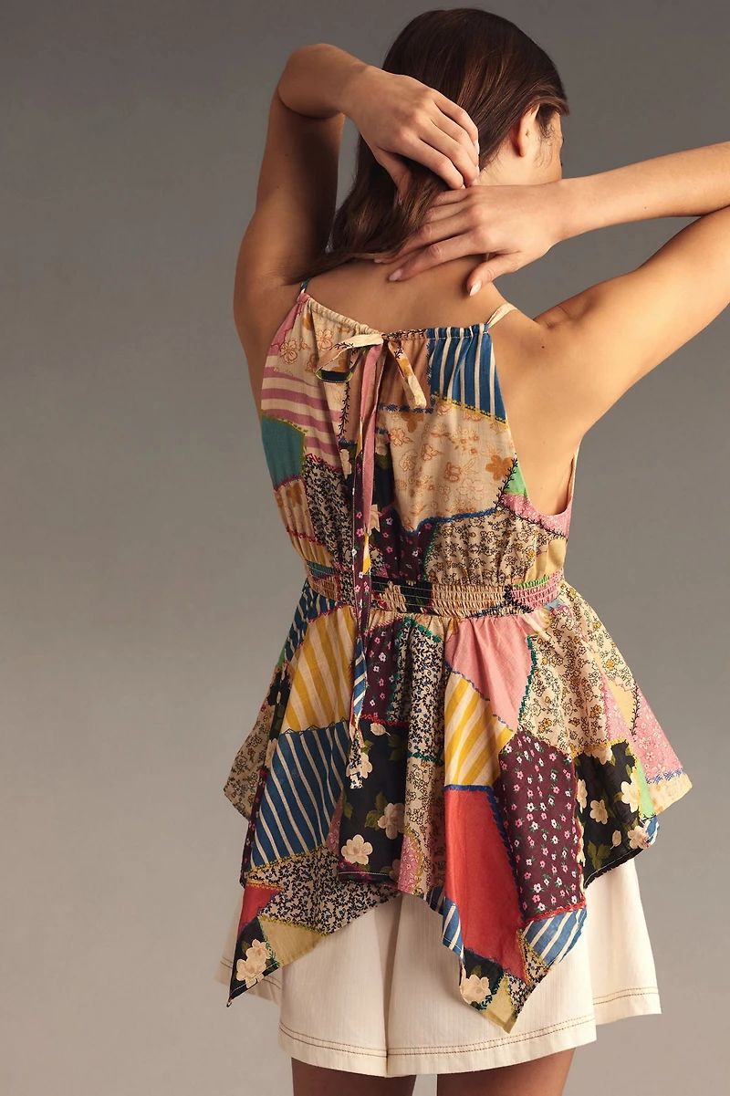 Pilcro Halter Patchwork Tank