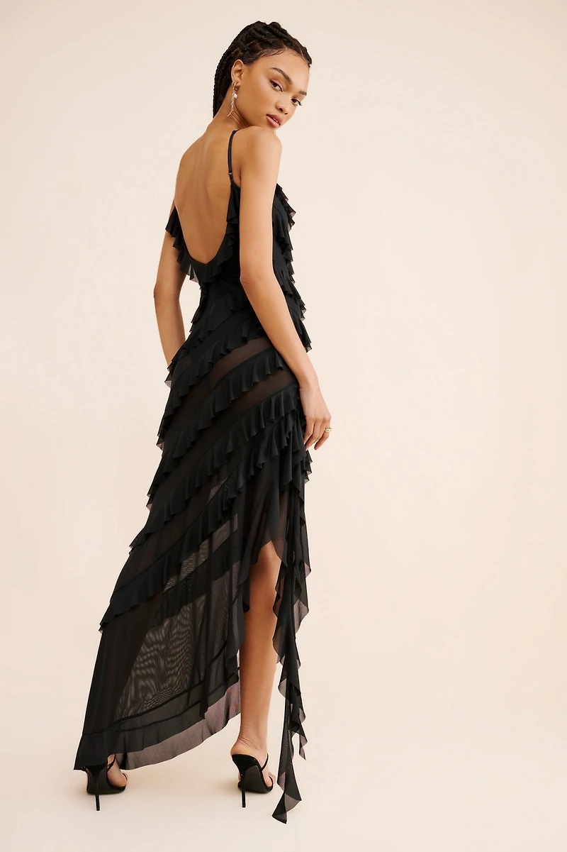 AFRM Vienna Asymmetrical Maxi Dress