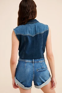 Pilcro Rolled Denim Shorts