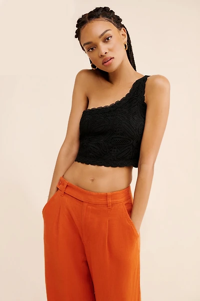 4th & Reckless Mae One-Shoulder Crop Top