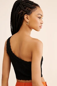 4th & Reckless Mae One-Shoulder Crop Top