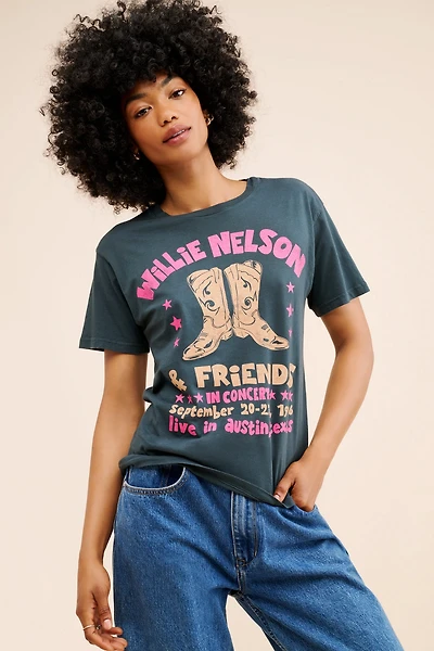 Letluv Willie Nelson & Friends BF Tee