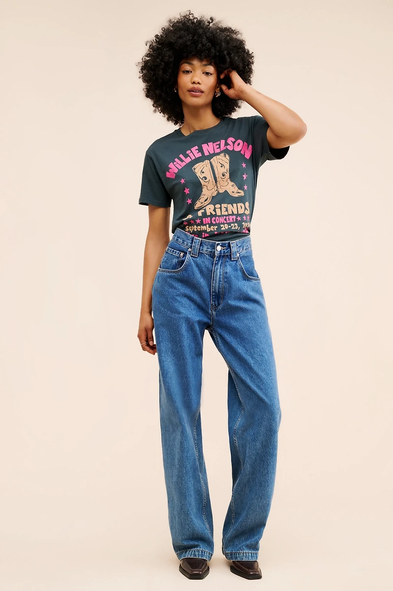 Letluv Willie Nelson & Friends BF Tee