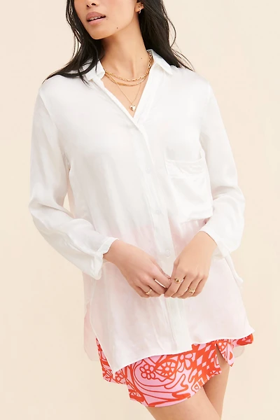 Dress Forum Satin Buttondown