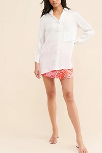 Dress Forum Satin Buttondown