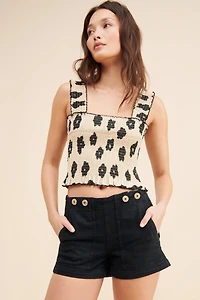 Pilcro The Kit High-Rise Utility Shorts