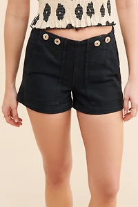 Pilcro The Kit High-Rise Utility Shorts