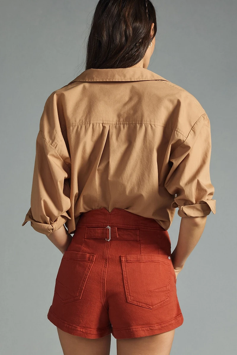 Pilcro The Kit High-Rise Utility Shorts