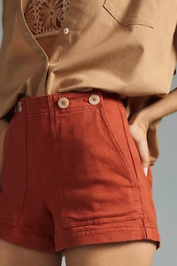 Pilcro The Kit High-Rise Utility Shorts
